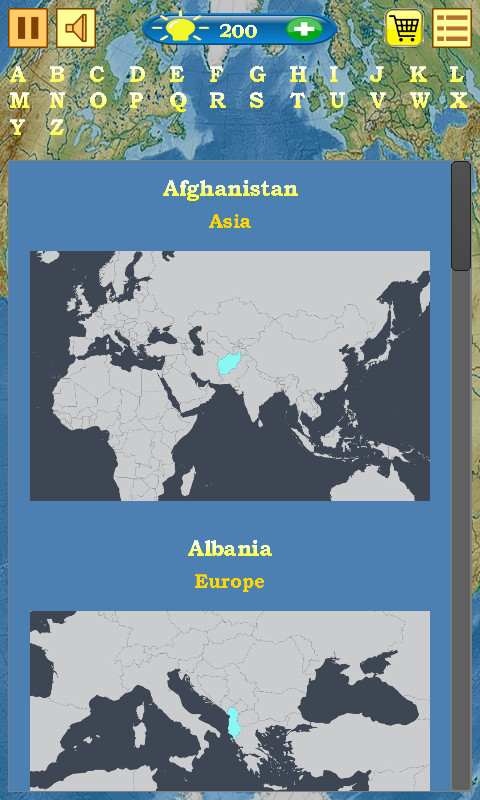 Maps Quiz screenshot
